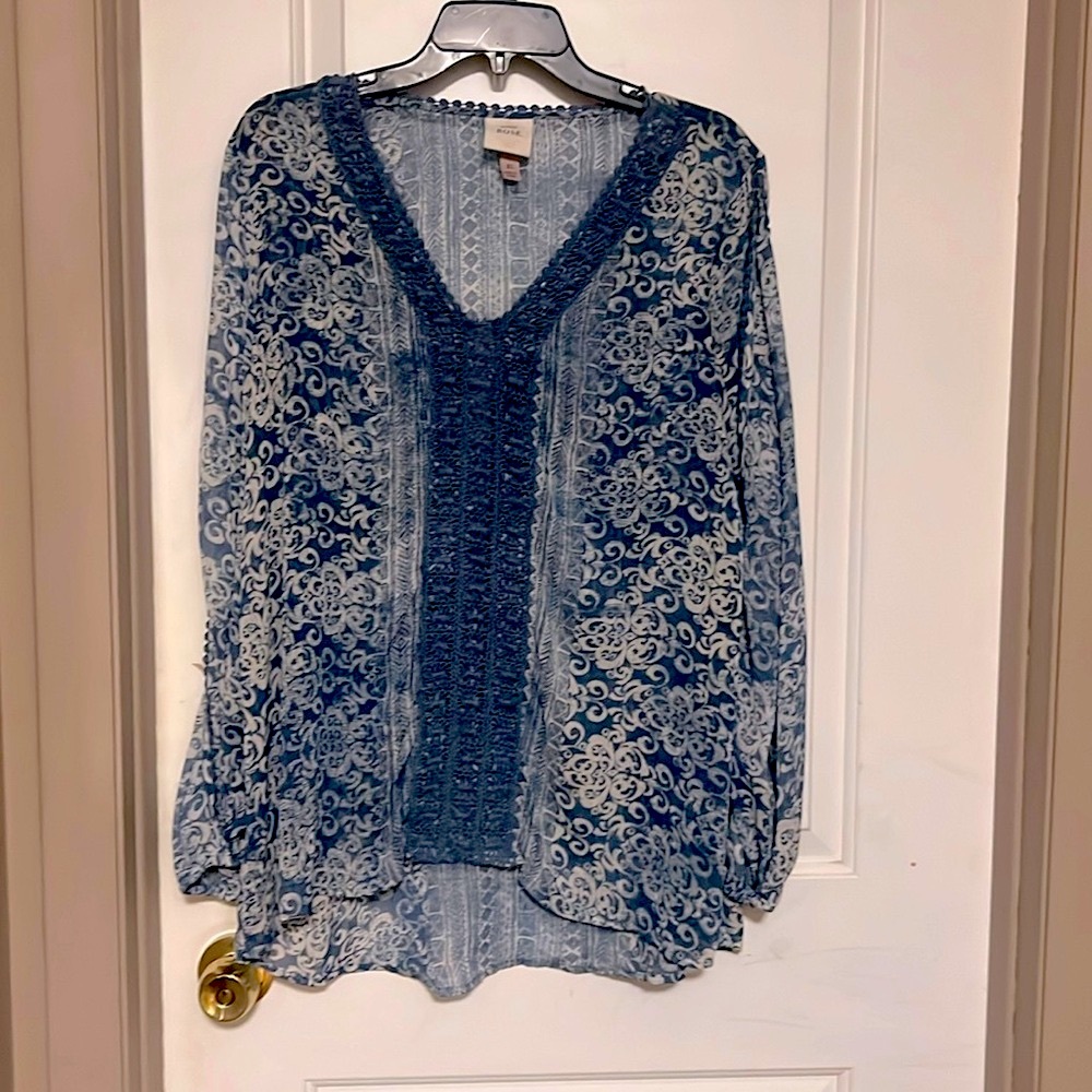 Knox Rose XL Sheer Blouse